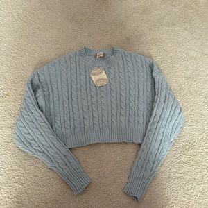 Altar’d State Light Blue Crop Sweater